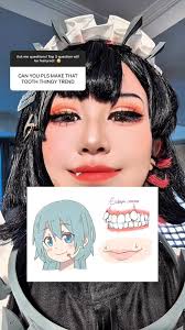 Didn’t even know what’s tooth thingy trend is hahaha😂 Did I do it right?!  Featuring my gingsul fangs & Ellen Joe cosplay from Zenless Zone Zero game  #canineteeth #cosplay #cosplayer #zzzero ...