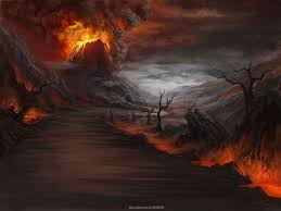 Volcanoes Google Search Fantasy Landscape Fantasy Art Landscapes Anime Scenery Wallpaper