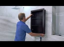 Shop for bathroom wall cabinets online at target. Install A Trio Recessed Bathroom Cabinet Including Frame Youtube