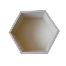 The tiles are made from wood slivers which are known primarily as excelsior or wood wool in north america. Hexagon Wooden Shelf 24 X 21 X 10 Cm
