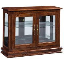 A curio cabinet is typically a tall piece of furniture. Small Console Curio Cabinet Display Case From Dutchcrafters Amish