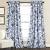 Floral Blue And White Curtains