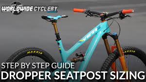 The lever moves hydraulic fluid or a mechanical cable through the hose to raise or lower the seatpost. Dropper Posts How To Choose The Right Size Step By Step Guide Youtube