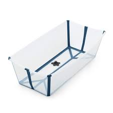 It is an amazing and adorable royal bath tub. Buy Stokke Flexi Bath X Large Transparent Blue Spacious Foldable Baby Bathtub Lightweight Easy To Store Convenient To Use At Home Or Traveling Best For Ages 0 6 Online In Taiwan B07rgycflv