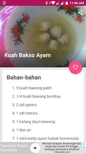 Hahaha saya sering sekali bikin pempek dan kawan2nya. Resep Kuah Bakso Ayam Fur Android Apk Herunterladen