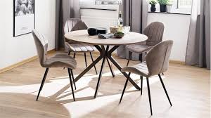 Esstisch Firenze Tisch Kuchentisch Mdf Wildeiche Anthrazit 120x120 Cm Kuche Tisch Esszimmerstuhle Kuchentisch Rund