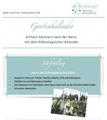 Blog Martina Romstotter Gartenkalender Kalender Garten