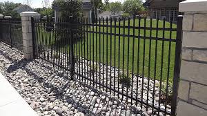 Maybe you would like to learn more about one of these? I Love The Look Of This Black Wrought Iron Fence Between Brick Pilasters I D Love To Install Something Like This In Backyard Backyard Fences Building A Fence