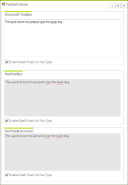 Spell Check As You Type Radspellchecker Telerik Ui For Winforms