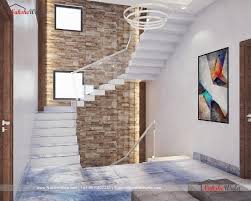 Curved staircase | helical stairs by eestairs. Modern 3 Bhk Duplex Home Interior Interior Designing For Home House Interior Design Luxury Home Decor Ideas