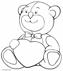 Printable Teddy Bear Coloring Pages For Kids