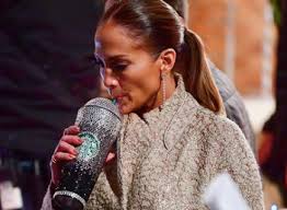 Jennifer lopez usually looks like this: Get Your Cup Blinged Out Like The Jennifer Lopez Starbucks Cup