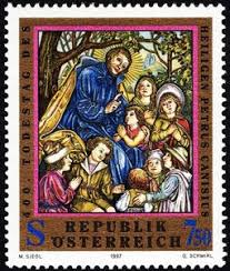Petrus, seorang belanda, dilahirkan pada tahun 1521. Briefmarke 400th Death Anniversary Of St Petrus Canisius Osterreich Mi At 2215 Sn At 1722 Yt At 2046 Sg At 2473 Afa At 2109 Ank At 2246