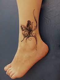 Pin By Martina Breen On Diy Tetovani Butterfly Ankle Tattoos Anklet Tattoos Tattoos
