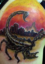 Maybe you would like to learn more about one of these? Scorpion In Desert Landscape Tattoo Tattooimages Biz