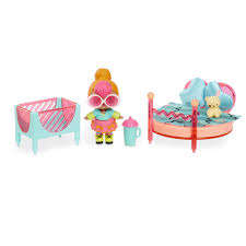 L O L Surprise Furniture Bedroom Playset With Neon Q T Doll 10 Surprises Walmart Com Lol Dolls Playset Doll Furniture