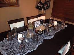 One year my daughter asked specifically for a hello kitty pirate these are fun for pirate adventure dinner or even just pirate party finger food ideas. Pirate Dinner Party Setup Party Setup Pirate Party Pirates Dinner