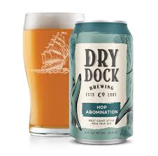 Blonde ale · 5.1% abv · ~160 calories. Hop Abomination Ipa Dry Dock Brewing Co