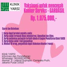 Harga vaksin gardasil 9 di cirebon. Vaksin Kanker Serviks Klinik Yarsi
