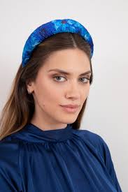 Blue Admiral Satin Padded Headband