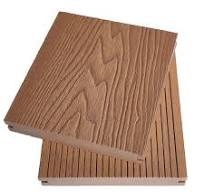 Teak-colored Outdoor 3D Embossed WPC Flooring Manufacturer