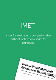 Instructional Materials Evaluation Tool Imet Achieve The Core Common Core Resources Instruction