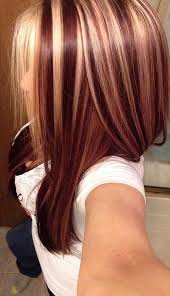 Bright red hair with caramel blonde highlights. Blonde Hair Short Black Hair With Blonde And Red Highlights