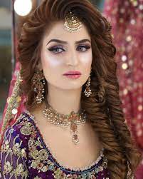 Pakistani Bridal Hair Style 2017 Facebook Display Pictures Bridal Makeup Images Pakistani Bridal Hairstyles Bridal Makeup Looks