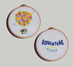 I hope you can see how much texture can be added to basic lines with all these different embroidery stitches. Check Out This Item In My Etsy Shop Https Www Etsy Com Listing 634909541 Up Cross Stitch Adventure Is Framed Cross Stitch Cross Stitching Beaded Cross Stitch