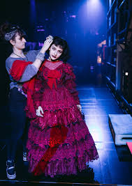 Beetlejuice tells the story of lydia deetz, a strange and unusual teenager obsessed with the whole being dead thing. lucky for lydia, her new house is haunted by a recently deceased couple and beetlejuice. Go Backstage At Beetlejuice With These Exclusive Photos Broadway Com Broadway Costumes Beetlejuice Musical Theatre Broadway