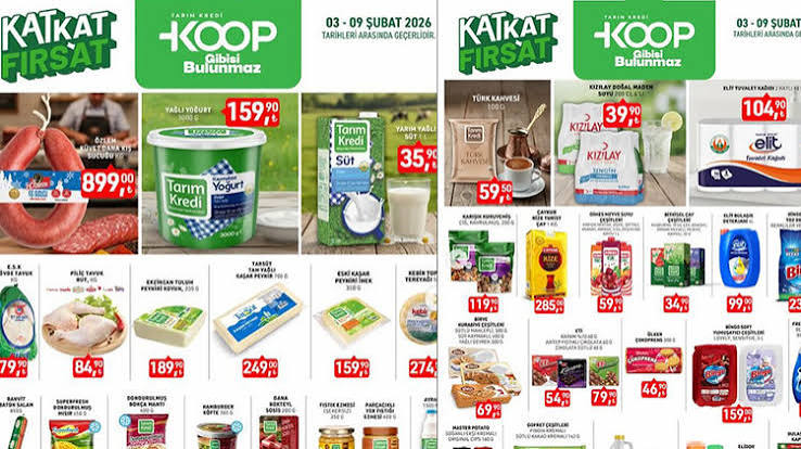 Tarım Kredi Market İndirimleri: 3-9 Şubat Fırsatları Son Gün!