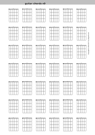 Gitarren Akkord Tabelle Version 9 Guitar Chords Unterrichtsmaterial Im Fach Musik Gitarre Gitarren Akkorde Tabelle