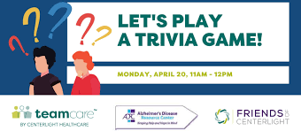 Individuals with alzheimer's experience impairments in thought, communication, and memory that might be affecting daily life. Let S Play A Trivia Game Centerlight Healthcare