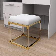 Everly Quinn Piersten Vanity Stool Reviews Wayfair Shop wayfair for all the best gold vanity stools.