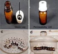 Illustrative scheme of water vapor permeability test: a ...