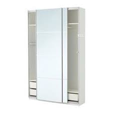 Pax Armoire Penderie Blanc Auli Miroir 150x44x236 Cm Ikea Kledingkast Ikea Pax Kledingkast Pax Kast