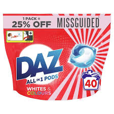 The only reason for separating is because dp is a farmer so sheets/tshirts etc that are white are very soiled so i like to do a hot wash with stain remover. Daz All In 1 Pods For Whites And Colours Washing Liquid Morrisons