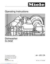 The intake/drain light is showing about 30 seconds after i switch the unit on for a wash cycle. Miele Optima Ii G2432sc Manuals Manualslib