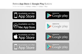 App Store Google Play Buttons X2 App Store Google Play Play Button App