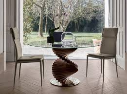 Dining tables handpicked from leading brands by gillies. Tonin Casa Firenze Round Glass And Wood Dining Table Wooden Contemporary Dining Room Furniture Ultra Modern