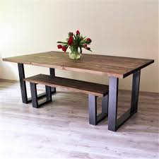 I altered my bench so it would only have two 2×8's instead of 4 2×4's. Wooden Dining Table And Bench Set Dining Room Decoration Wood Furniture 180x80 Cm Aliexpress