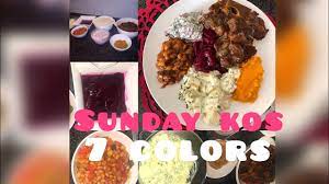 Check out below for information on foods that can help raise good. Sunday Kos 7 Colors South African Way Youtube