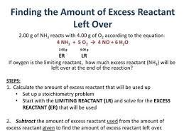 The excess reactant is the reactant in a chemical reaction with a greater amount than necessary to react completely with the limiting reactant. Limiting Reactant Ppt Download