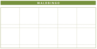 Bingo vorlage ferienbetreuung vorlagen schule. Waldbingo Spass Beim Waldspaziergang Alltagsreise