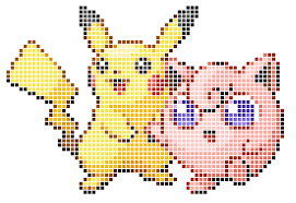 Pixel Pikachu Jigglypuff Pixel Art Grid Pixel Art Pokemon Pixel Art