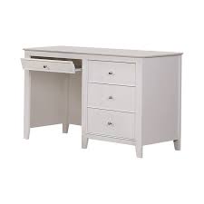 Glass top surfaces with sleek black finishes create a dynamic, dramatic effect. Selena 3 Drawer Computer Desk Storage White Coaster Fine F