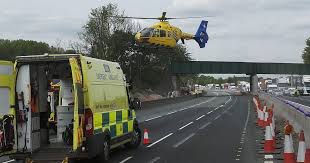 This area gets particularly busy due to the heavy flowing traffic on and off manchester's outer ring road. Live M6 Traffic Update As Motorway Closed Northbound After Crash Involving Four Lorries Manchester Evening News