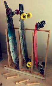 Learn how to make a super cook skateboard rack to store or display your skateboards! 5 Brilliant Ways To Ikea Hack A Skateboard Rack And Organize Them All