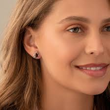 Opal Earrings Sterling Silver Oval Cut