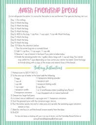1 cup amish friendship bread starter. Printable Amish Friendship Bread Instructions Amish Friendship Bread Friendship Bread Friendship Bread Starter